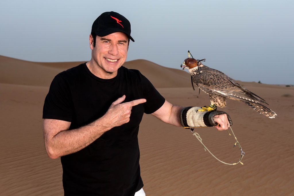 QANTAS AMBASSADOR JOHN TRAVOLTA VISITS AL MAHA 1