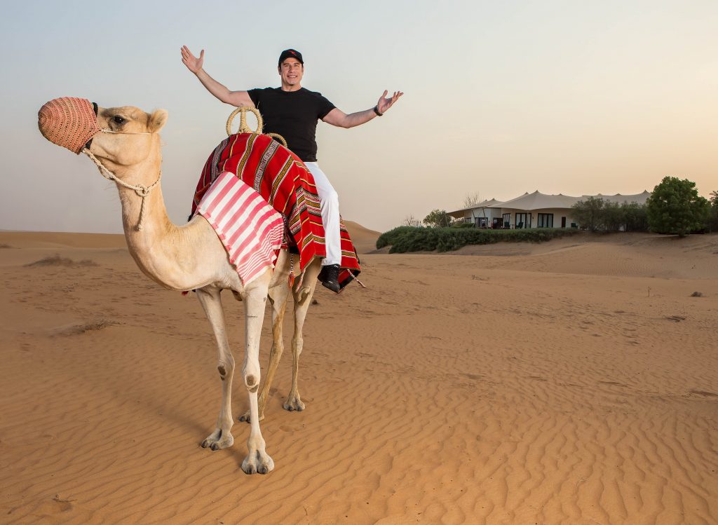 QANTAS AMBASSADOR JOHN TRAVOLTA VISITS AL MAHA  2
